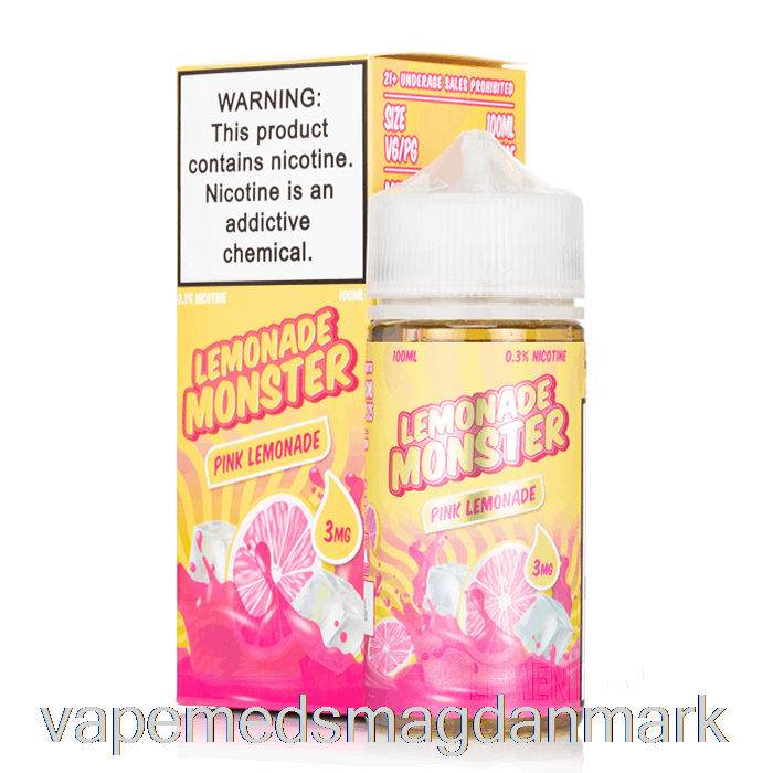 Engangs Vape Danmark Pink Limonade - Limonade Monster - 100ml 3mg